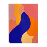 Solitaire, Extra fine acrylic on canvas grain paper 290g