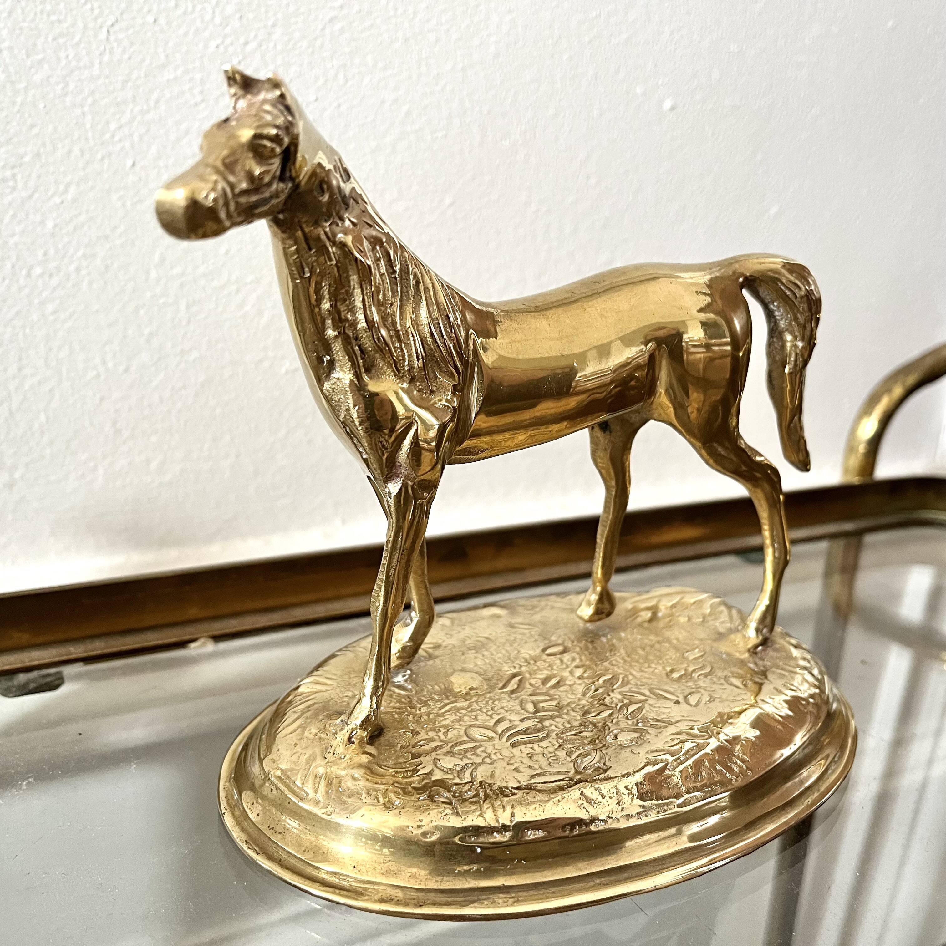 Brass horse