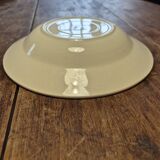 Shallow bowl half porcelain Badonviller rose pattern