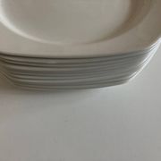 Set de 6 assiettes plates scandinaves octogonales 1970