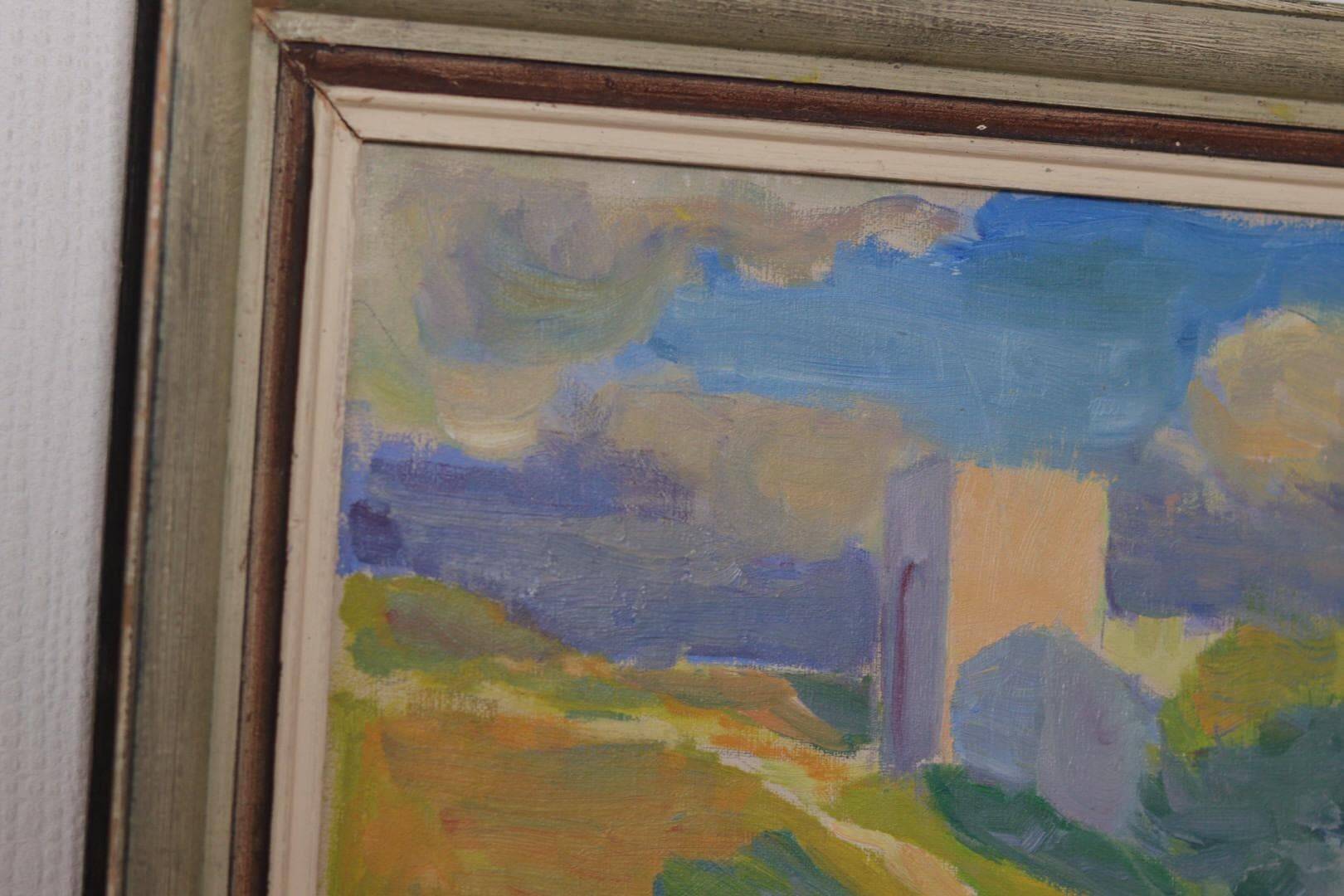 Original Swedish Oil on Canvas – “Summer Landscape” by A. Nyblom