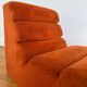 Chauffeuse / Fauteuil orange - Vintage - Design