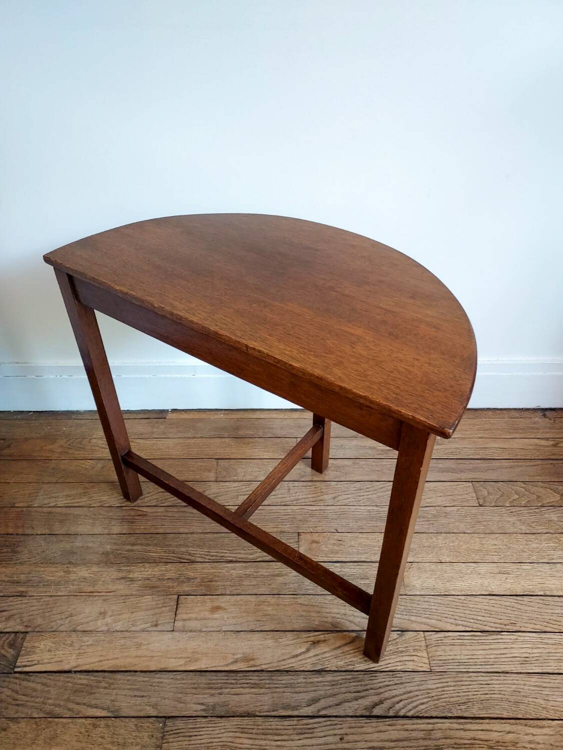Vintage half-moon coffee table