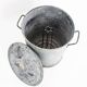 Vintage zinc canning bucket. Can be used as a wastepaper basket. 1940s