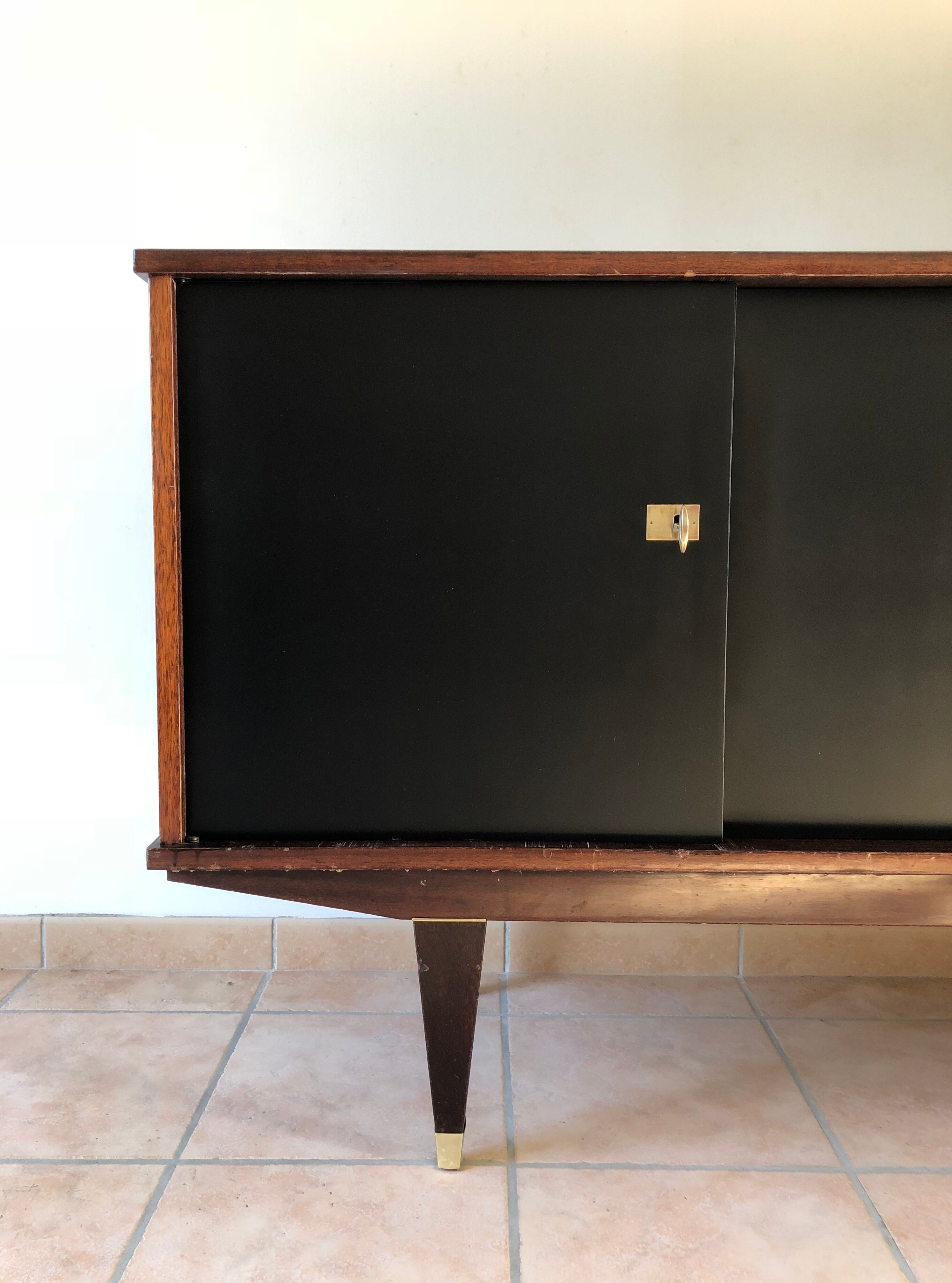 Black vintage sideboard