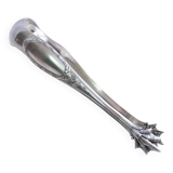 Ice cube pliers or sugar in's feet chiseled silver metal and punches