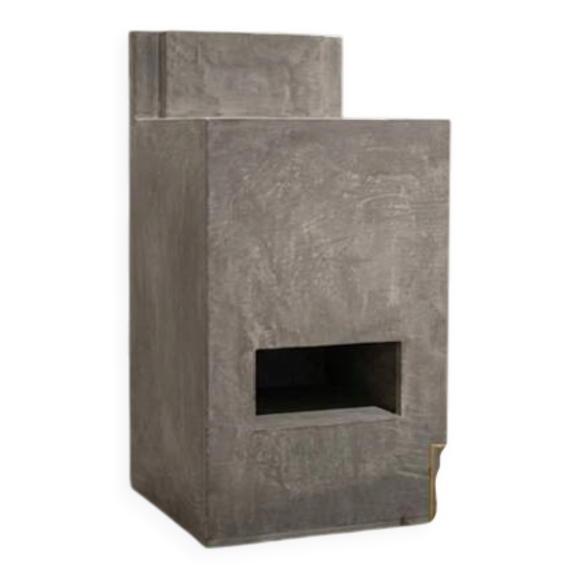 High pedestal / Architectural pedestal in polished concrete in Neo-Brutalist style