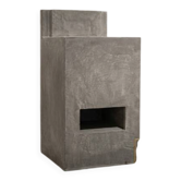 High pedestal / Architectural pedestal in polished concrete in Neo-Brutalist style