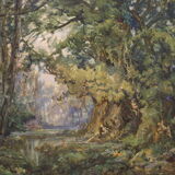 Tableau sur panneau signé Luigi Onetti et daté de 1925
