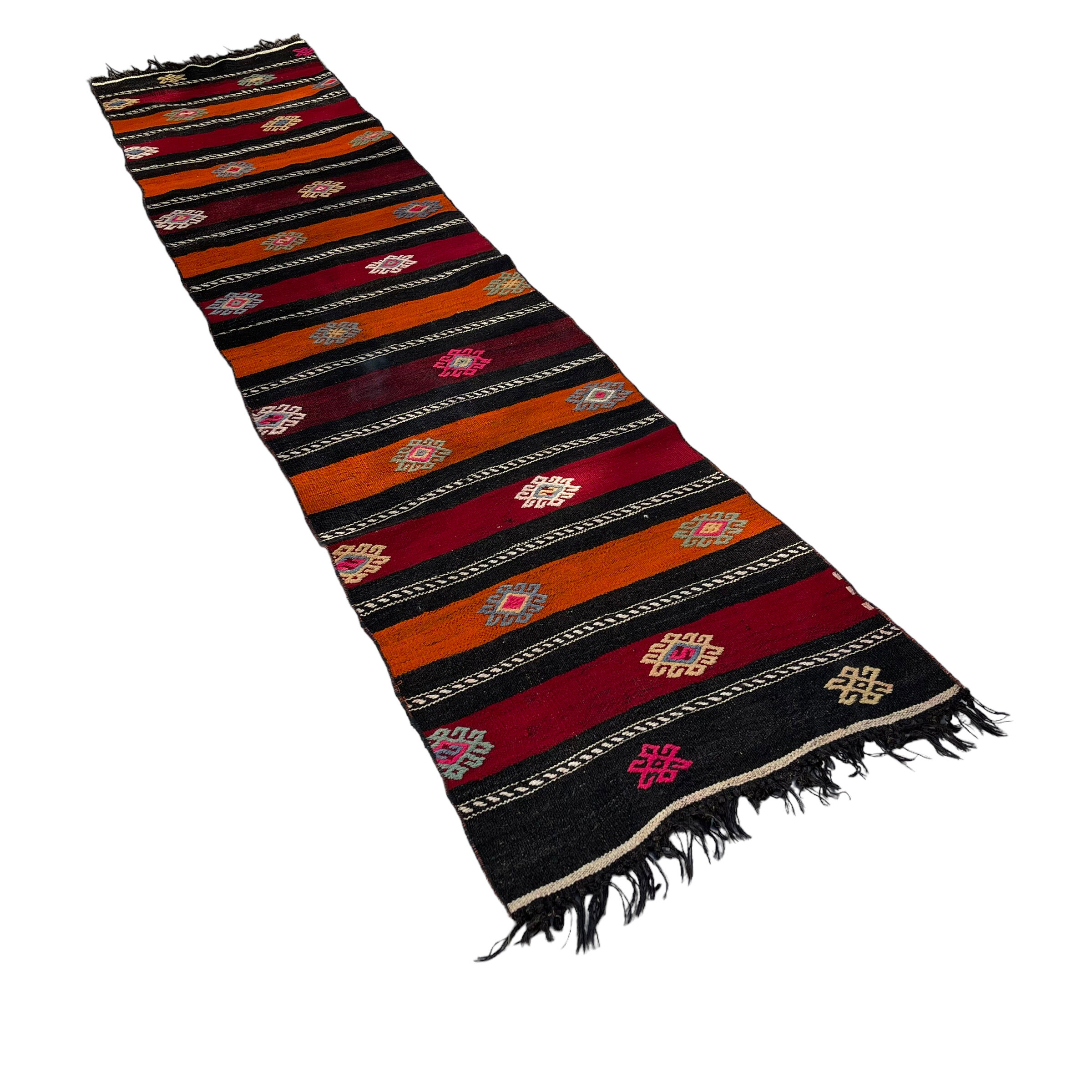 Vintage turkish kilim runner , 290 x 68 cm