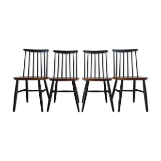 Set de 6 chaises modèle Fanett, design Tapiovaara éditeur inconnu
