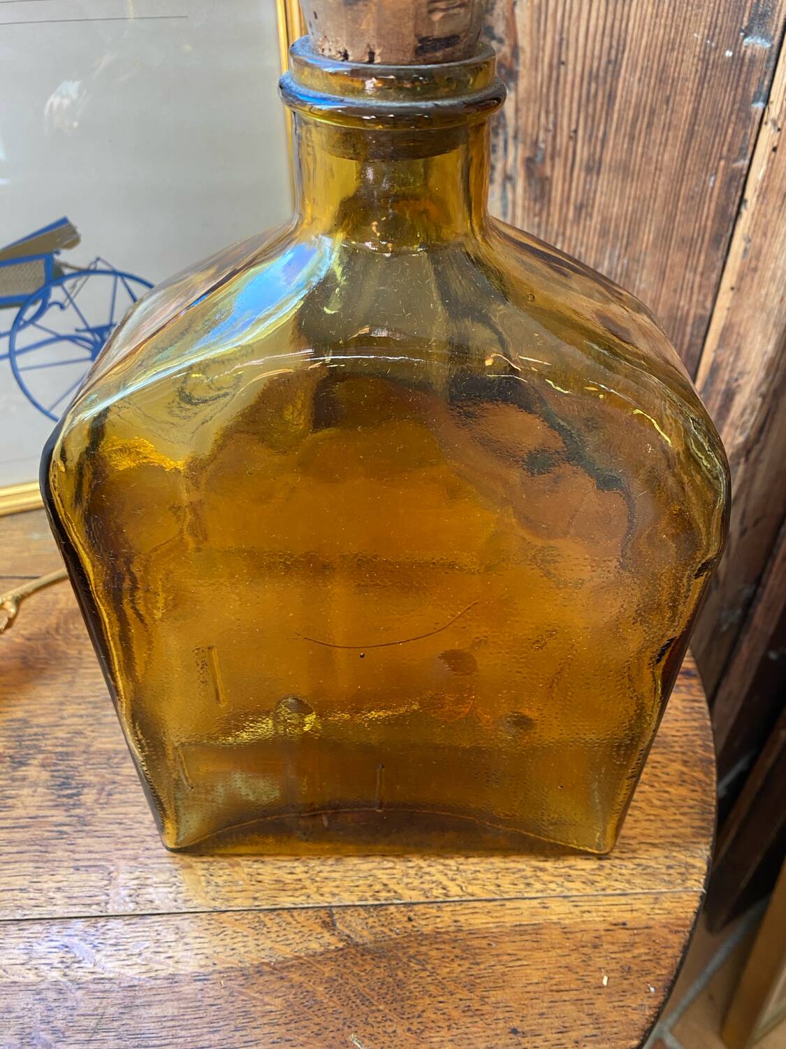 Bouteille / vase en verre d’art décorative design  Helen Tynell