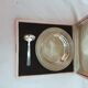 Assiette métal argenté de naissance