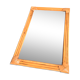 Rectangular rattan mirror, 72x47 cm