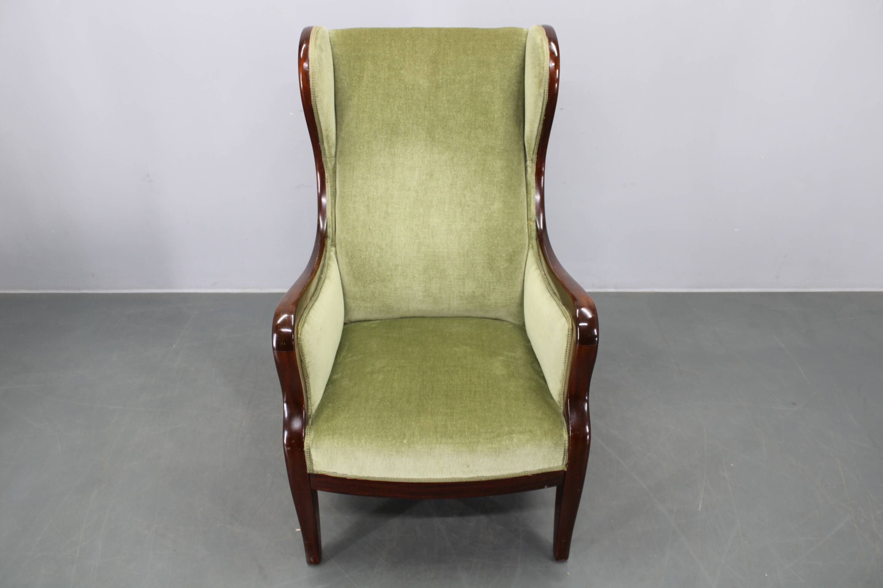 Danish mid-century wingback armchair by Frits Henningsen, 1950s