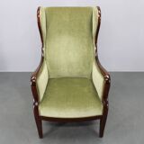 Danish mid-century wingback armchair by Frits Henningsen, 1950s