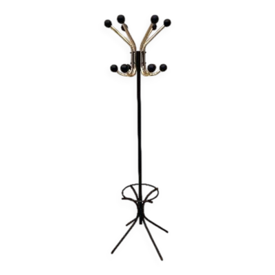 Porte manteau perroquet vintage métal année 50