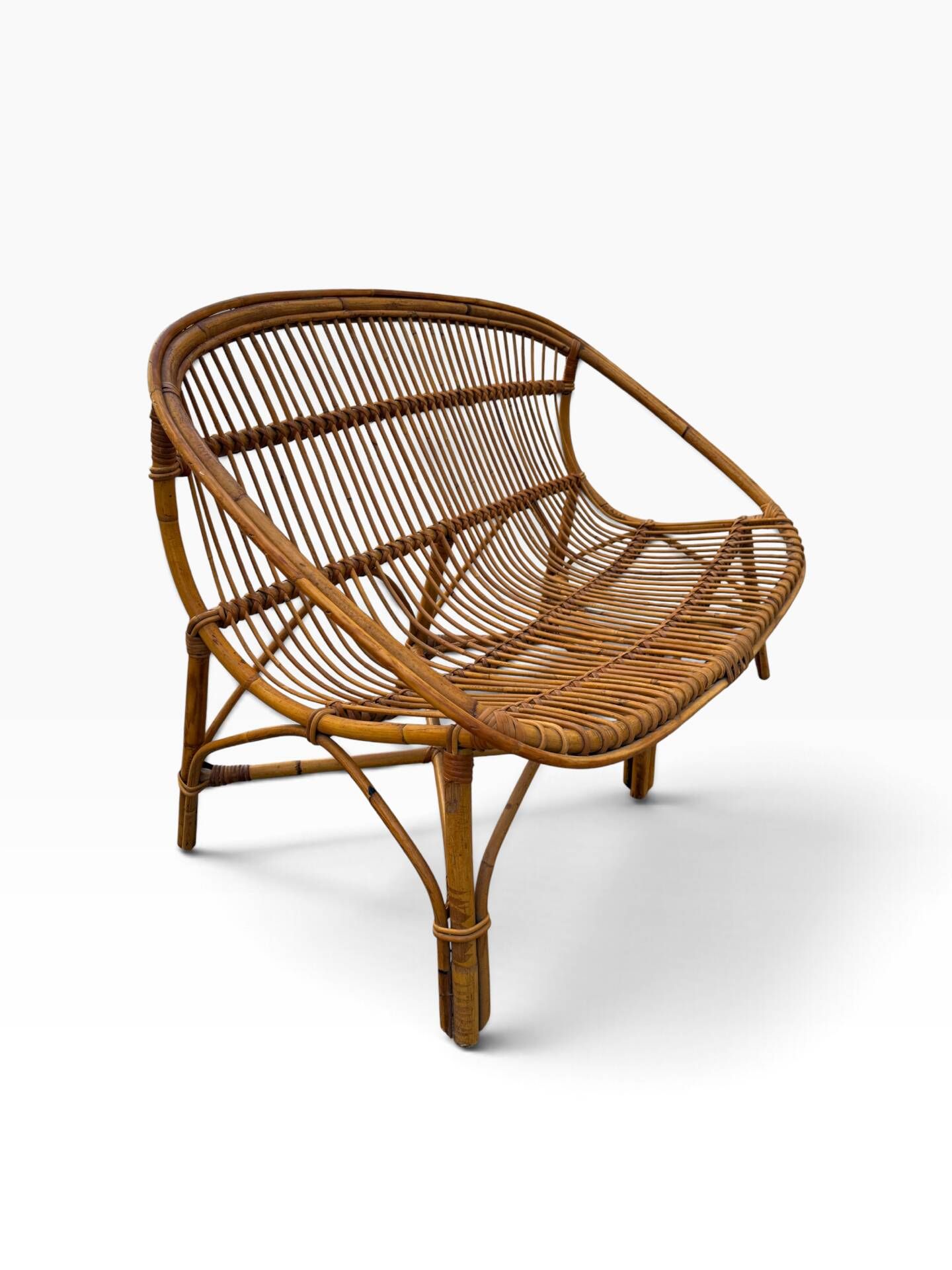 Pair of sofas in the Franco Albini style from the 1960s Italy.