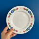 Set of 3 flat plates and 5 dessert plates with flower decoration, Tulowice Poland
