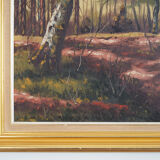 Painting „The Deep in the forest”, Scandinavian design, 1970s