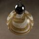 Vintage ceiling light in chrome metal and glass, design, Italy, 1960s