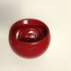 Vintage Spheric Red Glazed Ceramic Ashtray by Gabbianelli, Italy