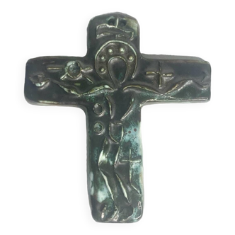 Vintage ceramic crucifix