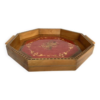 Venetian style wooden tray