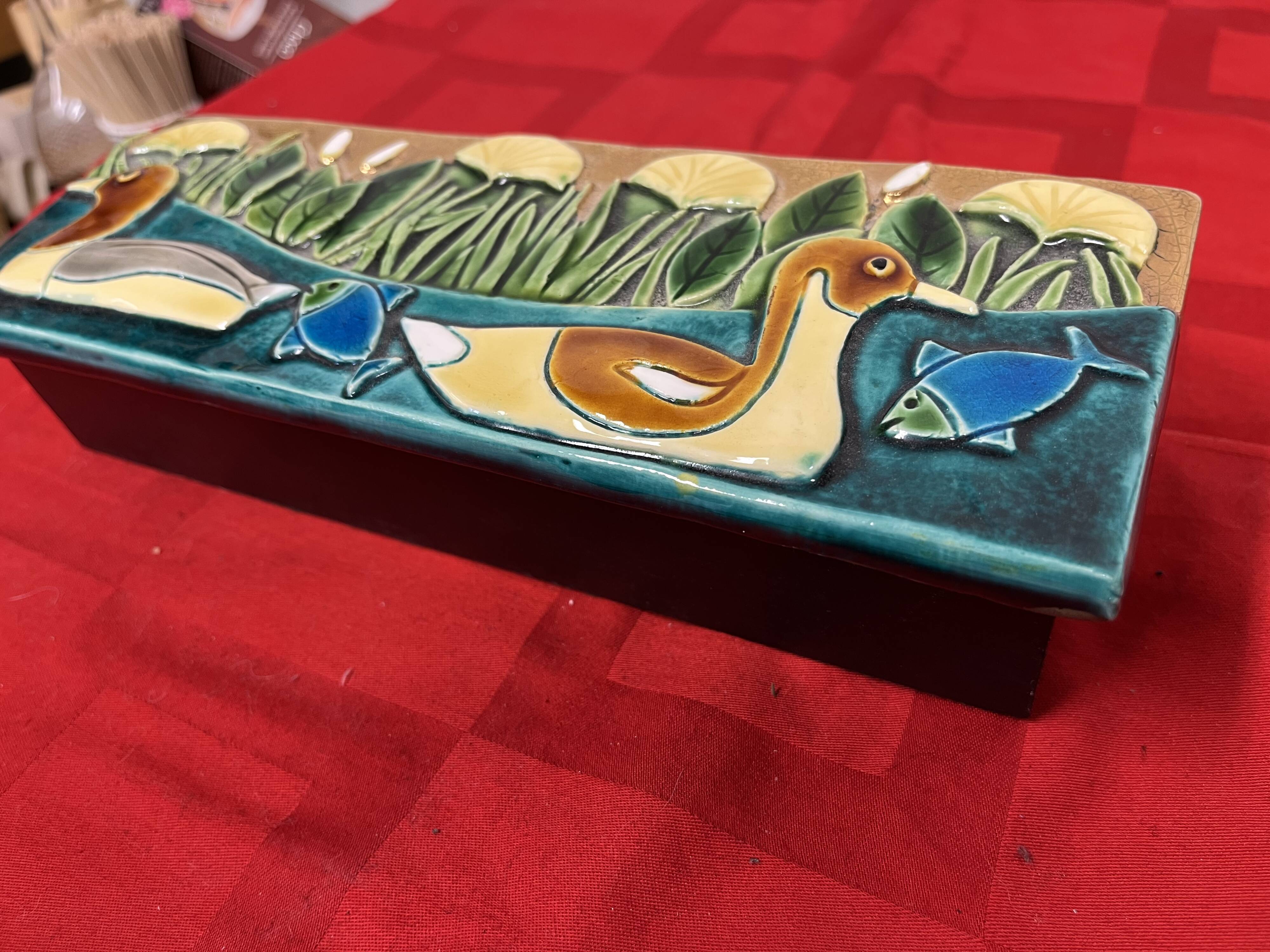 Ceramic duck box Mithe Espelt