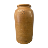 Pot vase en grès marron