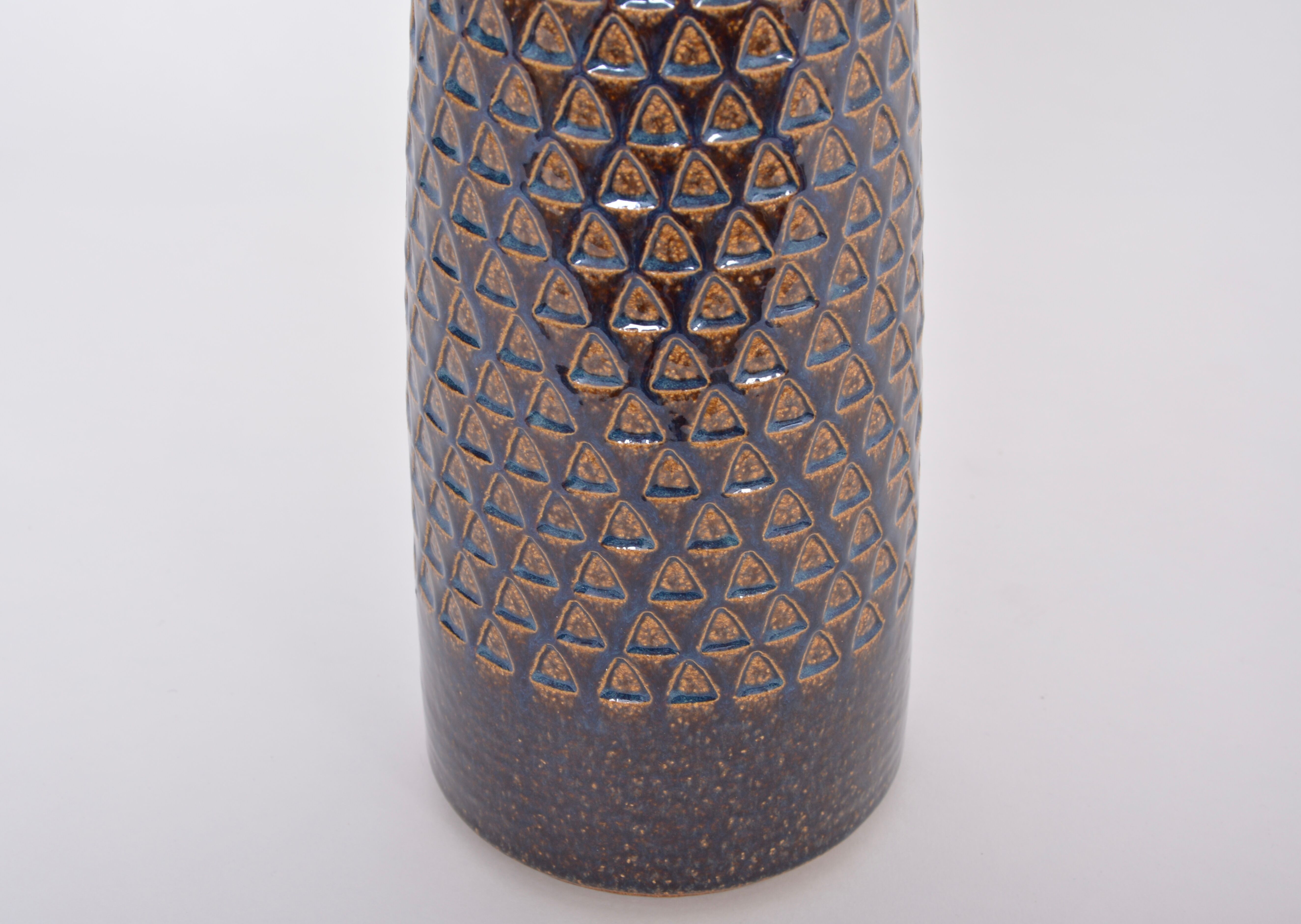 Handmade danish mid-century modern ceramic table lamp by soholm