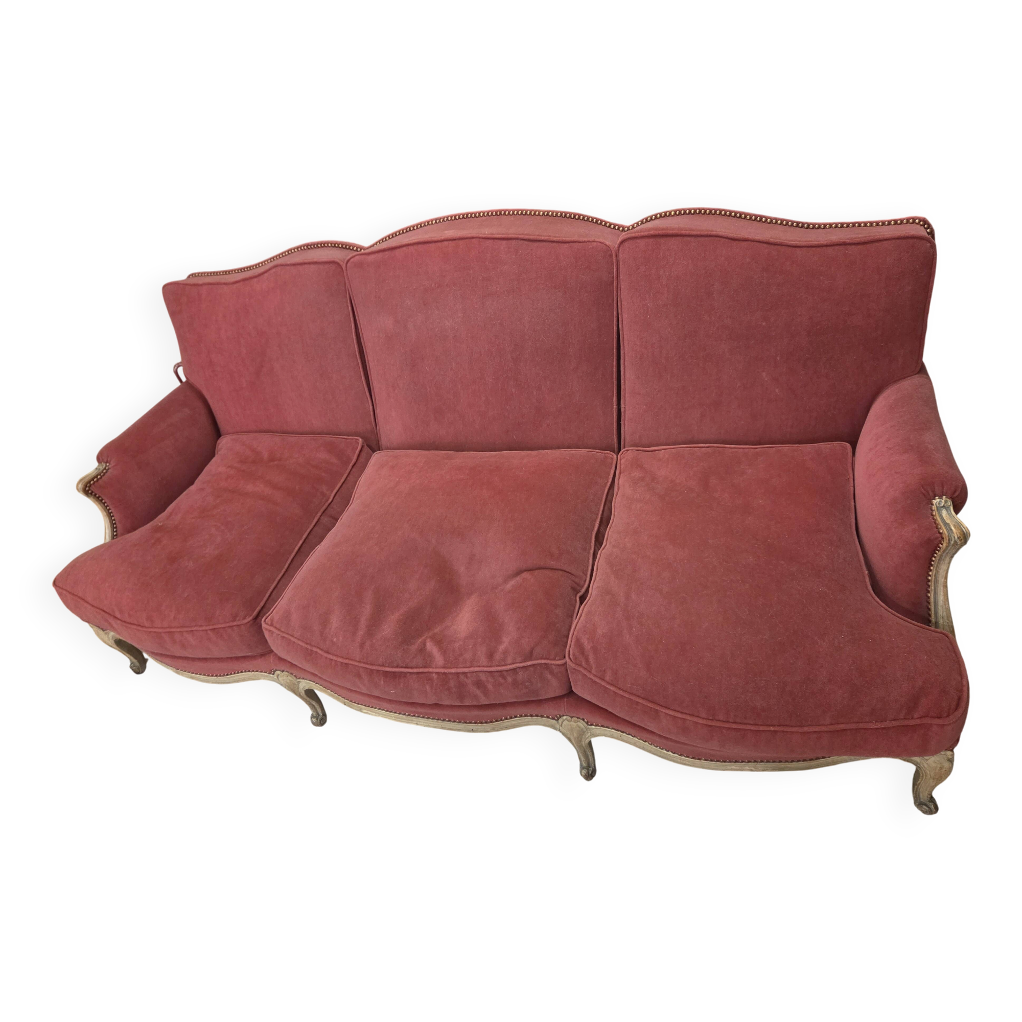 wool velvet sofa