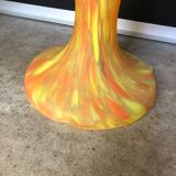 Art deco glass paste lamp base