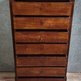 Six-drawer chest of drawers or chiffonnier, Empire / Restoration period
