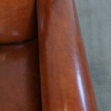 Fauteuil design en cuir de mouton