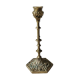 Bougeoir flambeau style Baroque/Antique, XIXème, en bronze doré. Motifs têtes, arabesques volutes