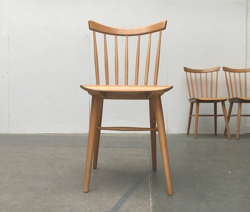 Mid-century German dining chairs, set of 3