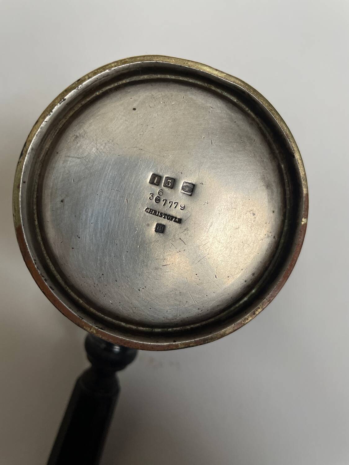 Christofle chocolate pot, silver-plated metal