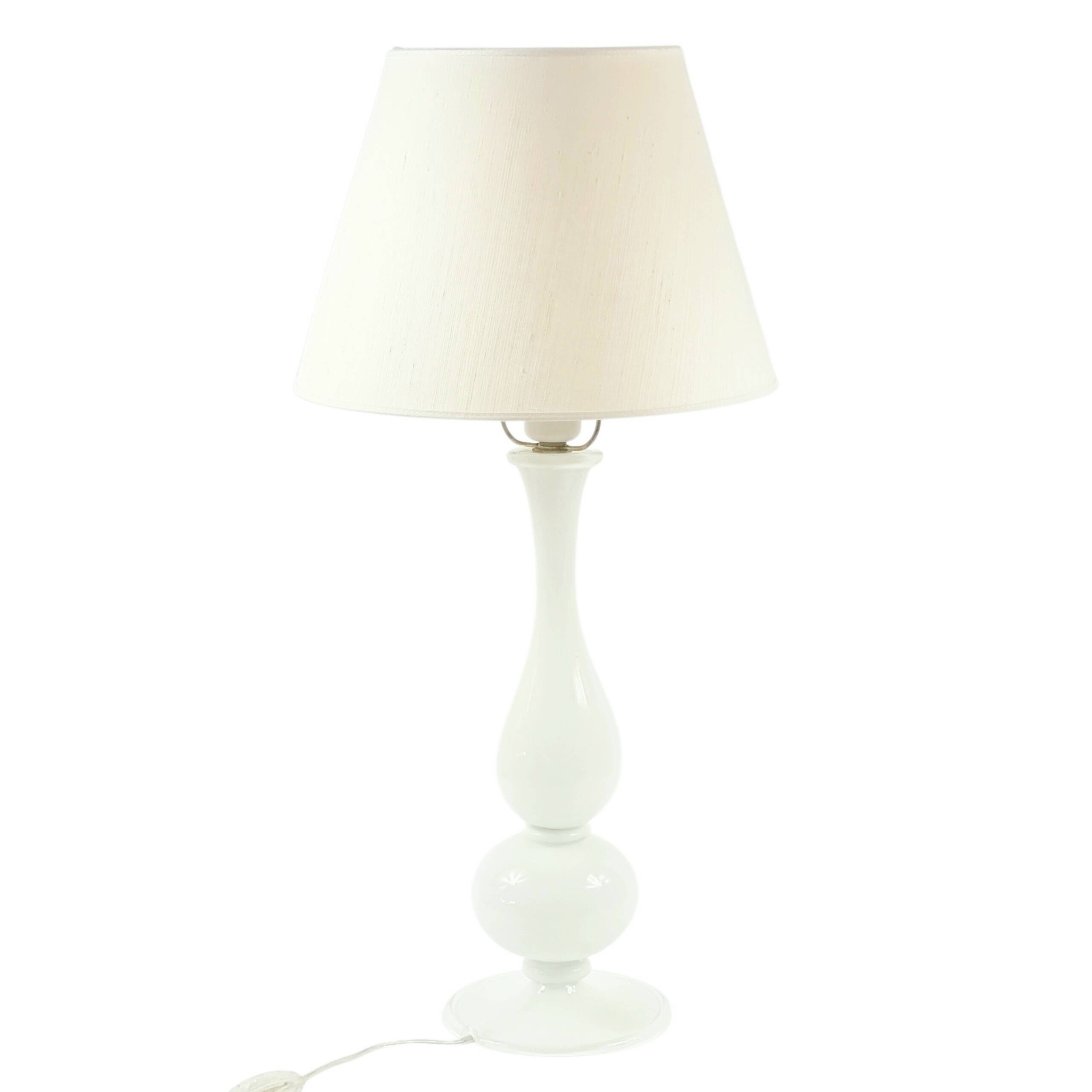 Labelled Mid-Century Murano Glass Table Lamp - Barovier & Toso, 1940s/50s