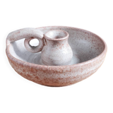 Ceramic cellar rat candle holder