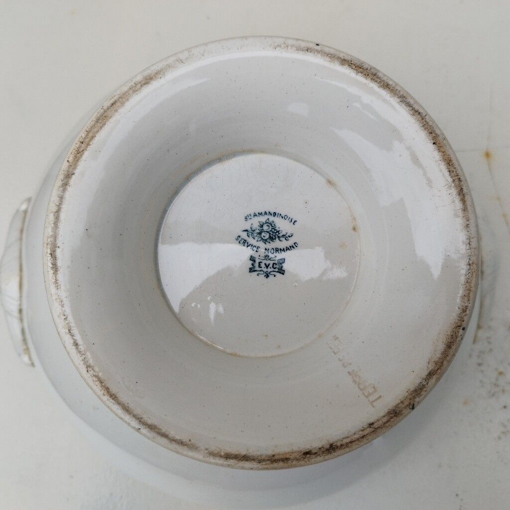 Soup faience saint amandinoise service normand