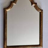 Stucco and wood fireplace mirror 53x38 cm