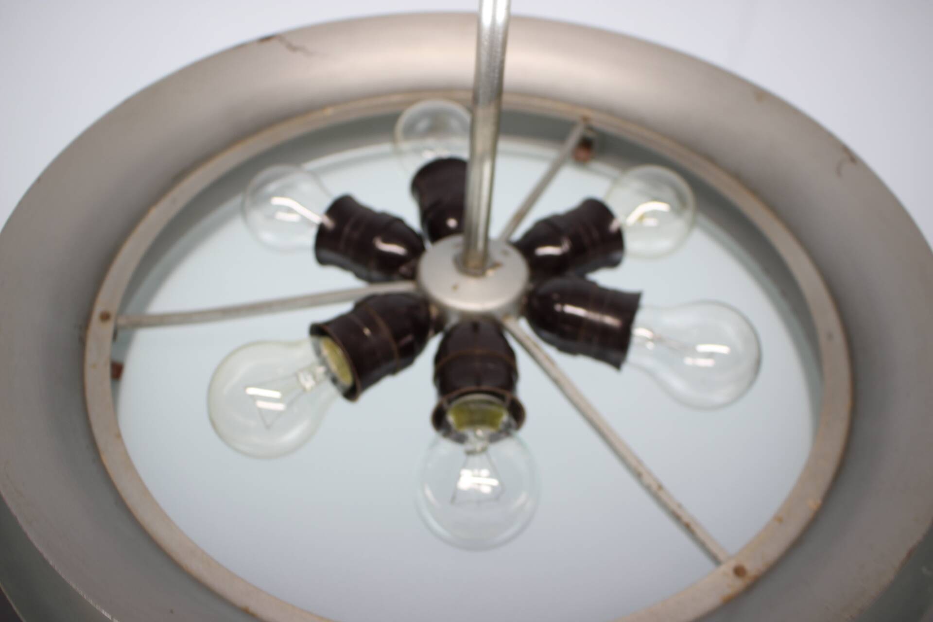 UFO-shaped Art Deco pendant by Josef Hůrka for Napako, 1930s