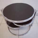 3-tray round coffee table