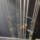 Etagère design 70 en verre plexi et laiton