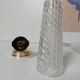 Pair of brass and glass wall lights