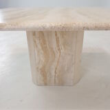 Italian travertine coffee table, 1980's