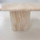 Italian travertine coffee table, 1980's