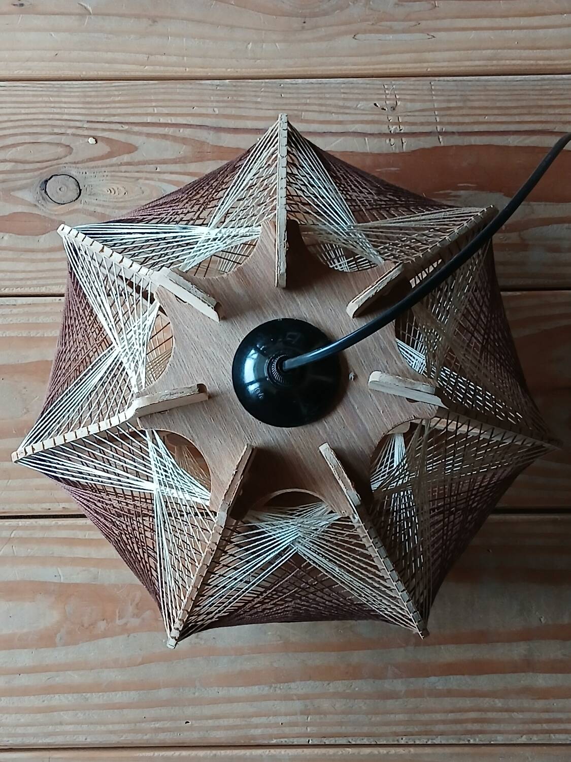 Scandinavian wooden and wire suspension, years