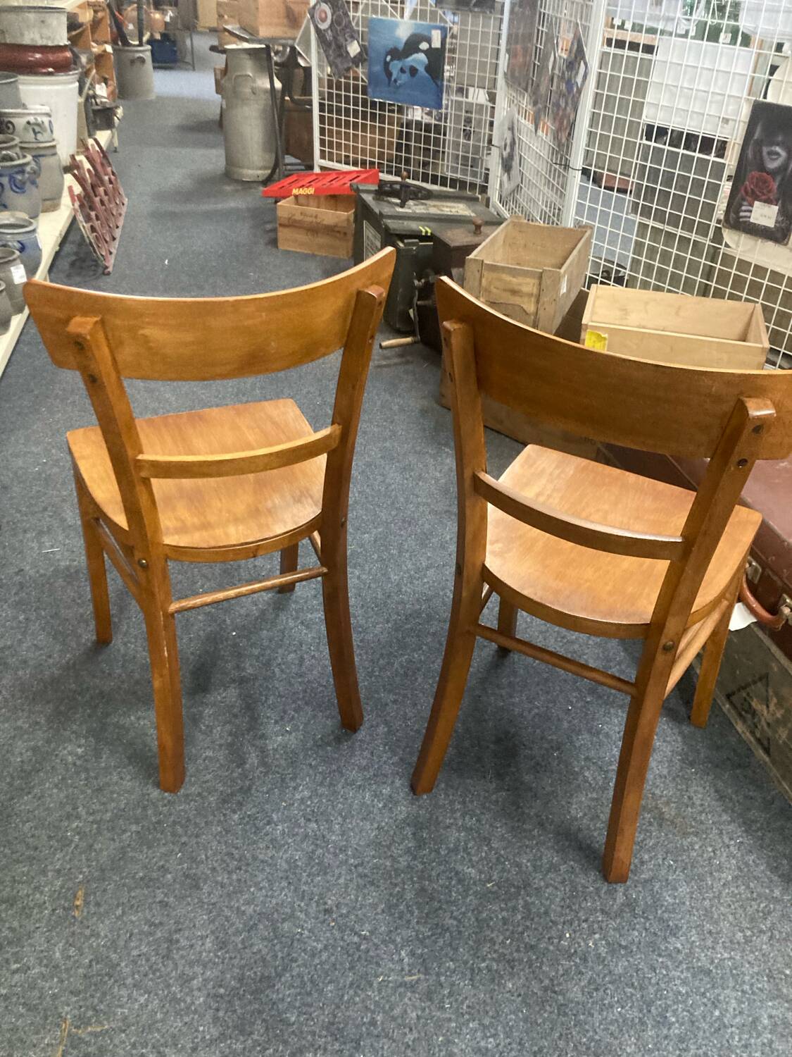 Pair of bistro chairs